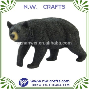 animals statue resin black bear figurines