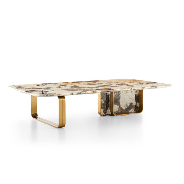 mesa de café mesa de chá de mármore de luxo na sala de estar