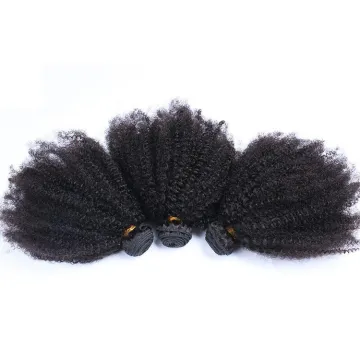 Hot Selling Unprocessed Human Hair Extension Afro Kinky Curl Brazilian Hair Bundles