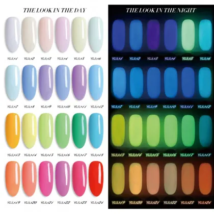 Glow in the Dark UV Gel Nail Polish - 1 kg Professional Ongle Vernis