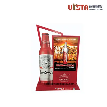Budweiser Beer Advertisement Light Box Display Stand