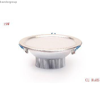 19w LED downlights  aluminum heatsink High power led AC 85-265V