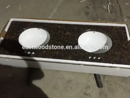 Baltic brown granite vanity top