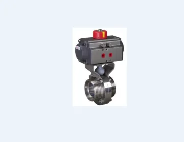 Hygienic Pneumatic External Thread Butterfly Valve