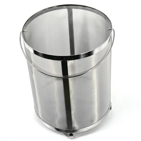 Large Stainless Steel Home Brew Beer Filter Basket with Hop Spider and Mesh Screen
