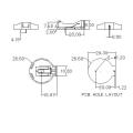 CR2450 Cell Cell Battery Holder με επιφανειακούς αγωγούς