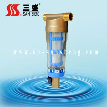 home water pre-filter with presure gage DN20 inlet and outlet