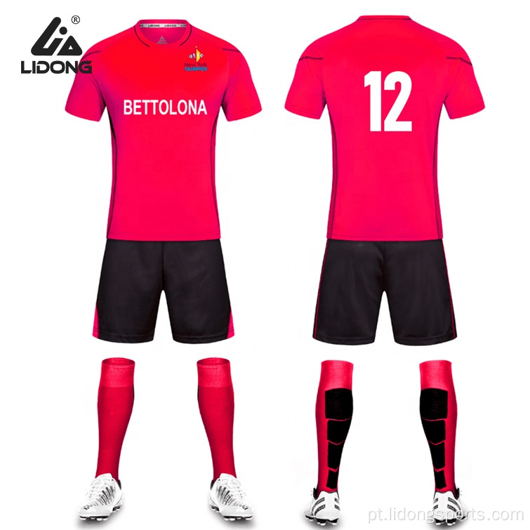 Uniformes de equipe de futebol de futebol de futebol infantil por atacado