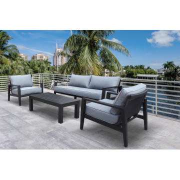 Sofa di Poio Alluminu Outdoor Wicker