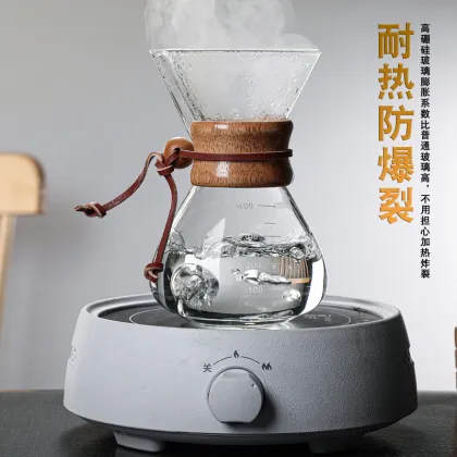 Stainless Steel Filter Pour Over Coffee Maker with High Heat Resistance