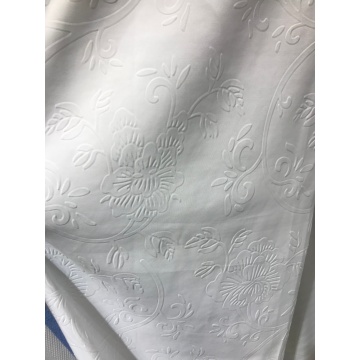 White 3D Embossing Microfiber Fabrics