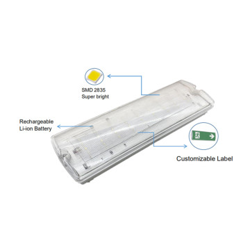 6W IP54 universele LED-noodschotverlichting