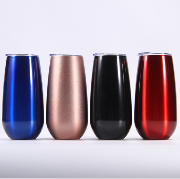 Logotipo personalizado 9oz Forma de huevo Taza de pared doble