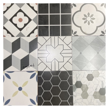 Black and White Anti-slip Floor Tiles 400x400mm for Kitchen and Bathroom