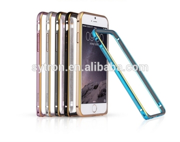 Hot selling edge protective bumper aluminum edge with gold line bumper for iphone