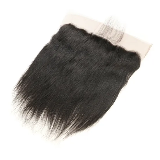Bleached Knots Pre Plucked Hairline Indian Virgin Hair Free Part Frontal Wholesale 13X6 Lace Frontal