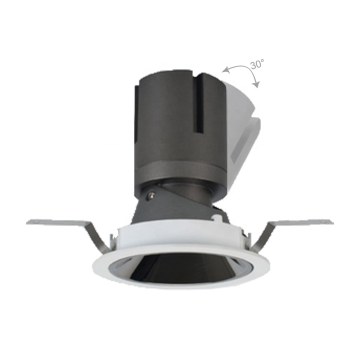 Smart Black Housing LED Cob Downlight UGR10 IP44 CE ROHS 12W-35W 2700K-6000K Techo Spotlight