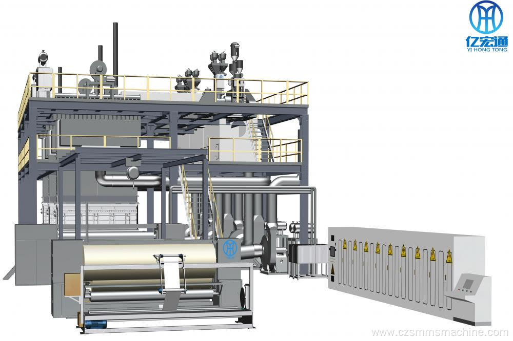 SSS PP Spunbonded Nonwoven Fabric Making Machinery Line