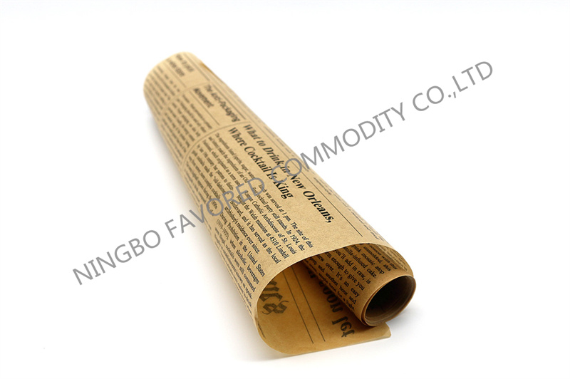 Printed silicone paper roll baking paper roll