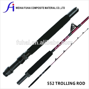 552 red Trolling Rod ,FIBERGLASS boat fishing rod                        
                                                Quality Choice