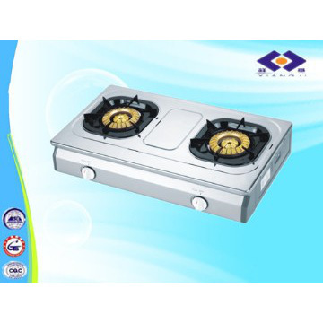 Stainless steel 2 burners table top gas stove