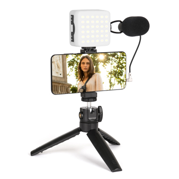 Professional FLASHOOT Vlog Kit Pro: Top Amazon Seller for TikTok, YouTube Video Microphones & Lighting - Complete Vlogger Starter Pack
