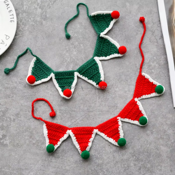 Pet Christmas Decoration: Cat Bow Tie Crochet Collars and More
