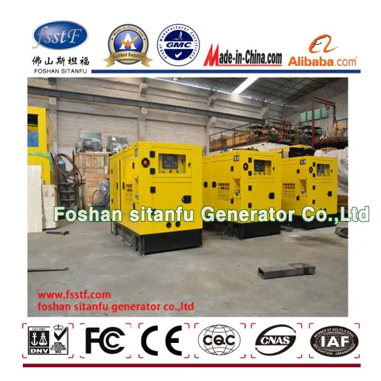 Shangchai 100kw 125kva standby open silent diesel generator set