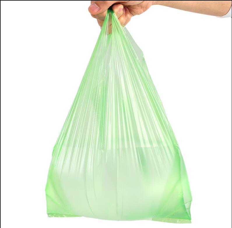 Black Mix Material Trash Bags 50 Pieces of Large Flat-Mouth Plastic Bags