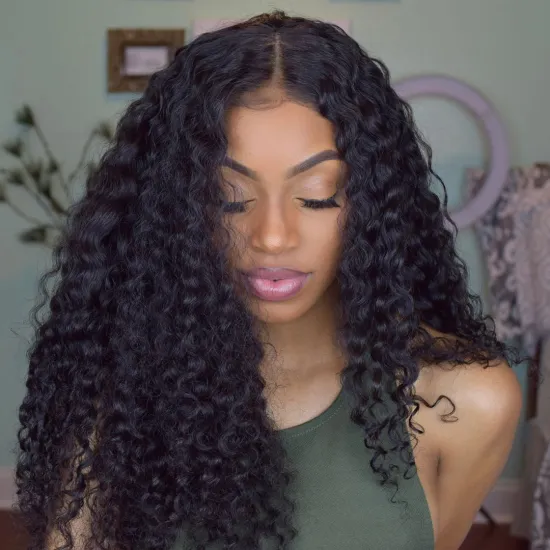 Remy Brazilian deep wave full lace wig human hair, top full lace wig with baby hair deep wave 360 frontal