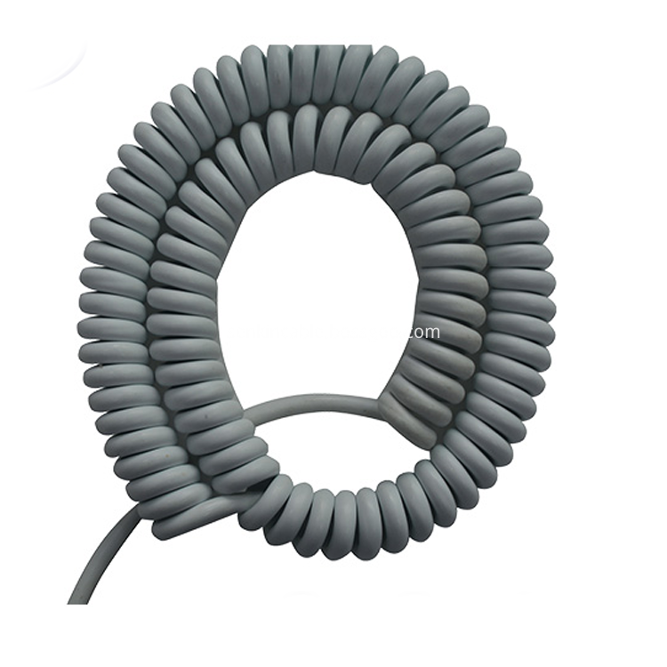 Retractable Coiled Spiral Cable