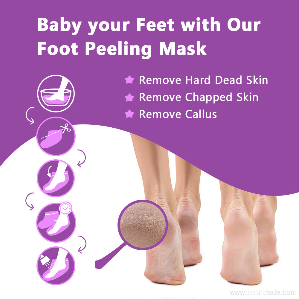 Footmask Foot Exfoliation Peeling Feet Peel Mask