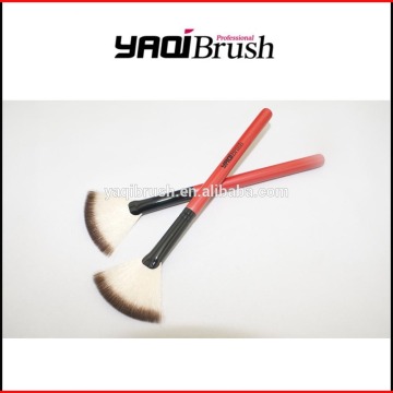 Synthetic hair Facial Fan brush made in China