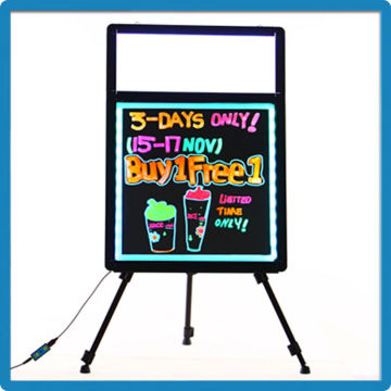 Best selling RGB 5050 double long side lighting pavement sign outdoor led billboard