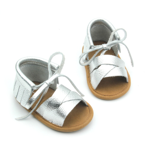 Mischen Sie Farben Baby Kinder Leder Sandalen Großhandel