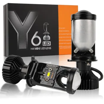 High Bright Y6 Car Lamp Bulb H4 LED Projector Headlight