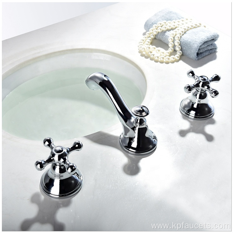 Chrome Plated Bathroom Brass Wash Basin Faucet