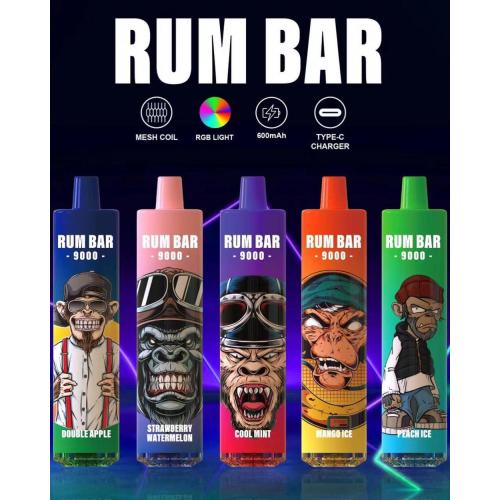 Original Hot selling Rum Bar 9000 Disposable Vape