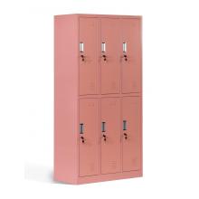 Colorful 6 Door Almirah Locker Designs for Gym