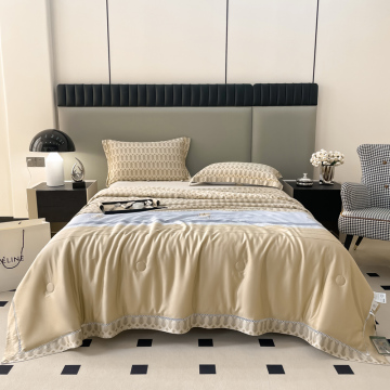 Pigment Printed Stripe Design Modal Bedding Set
