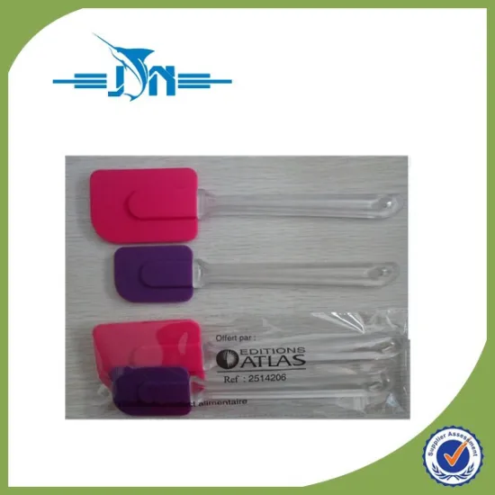 Durable using food grade material 2-piece silicone spatula set