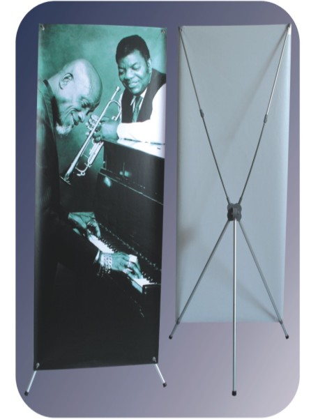 Aluminum frames for advertising X stand