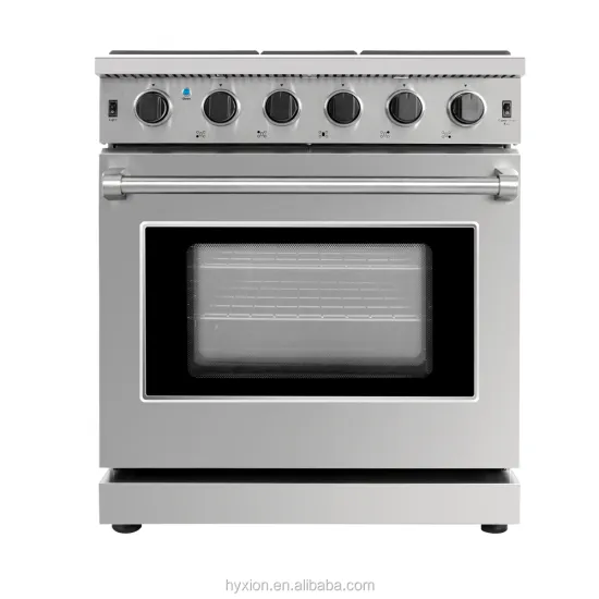 Gas stove 5 burners gas range with a 4.5 cu.ft oven easy clean