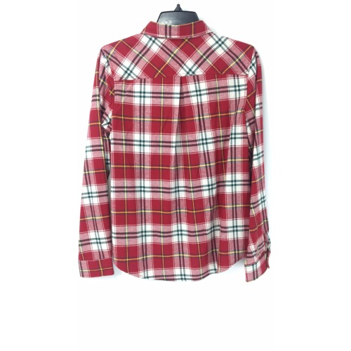 Ladies' Shirts Women's Red and White Check Flannel Shirt Supplier