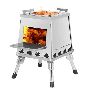Portable Camping Cooking Barbecue heating firewood wood stove for Outdoor