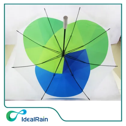 Wholesale fiberglass frame big windproof green golf umbrella