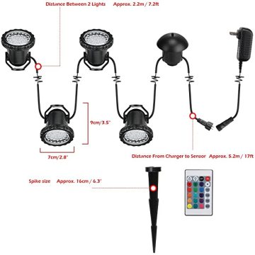 Plug in Outdoor Spotlights for Garden Backyard Lawn