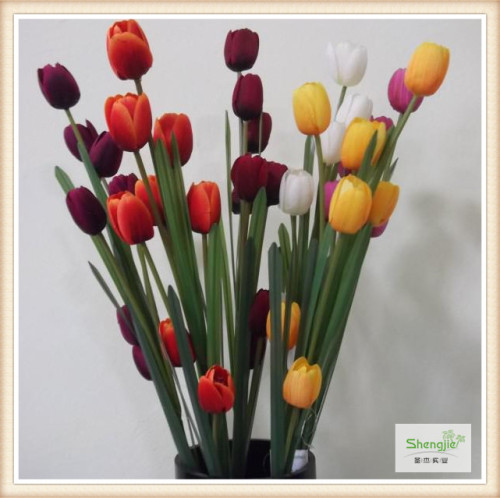 High quality artificial Decorative New Style 8 heads Tulip