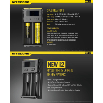 2017 popular Nitecore I2 Charger
