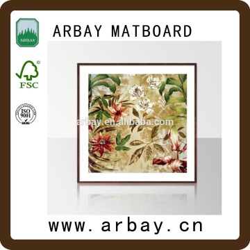 hot sale wholesale custom bevel cutting matboard/uncut cardboard /passepartout